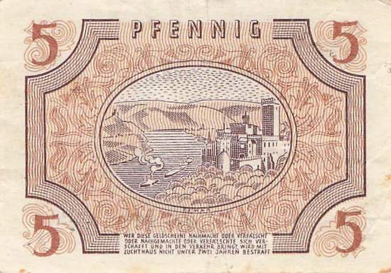 r.211 A 5 Pfennig 1947